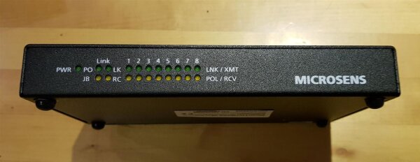 Microsens 9 Port Mini Hub TP / LWL-Link MS452002