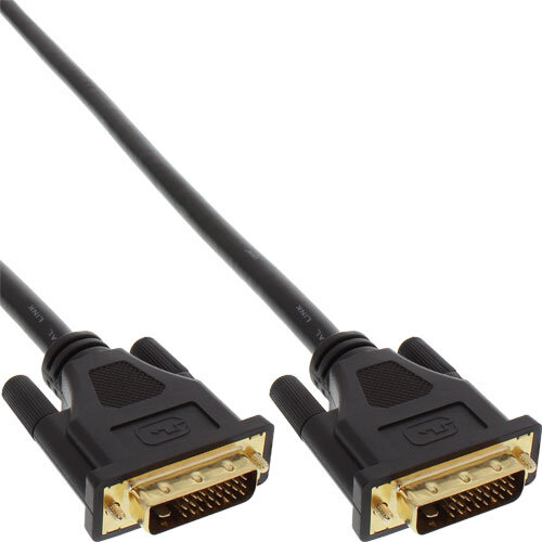InLine® DVI-D Anschlusskabel Premium, digital 24+1 Stecker / Stecker, Dual Link, 5m 17775P