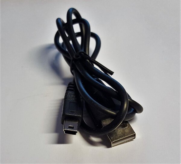 3er Set USB-Mini Kabel, USB-A-Stecker auf USB-B-Mini 5-pin Stecker, USB 2.0, 1,0m