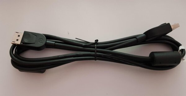 EIZO PP200-Kabel, Displayport m/m, 2xFerrit, 2m, 4K, schwarz