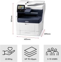 Xerox VersaLink B405V DN Multifunktionsgerät, ADF, Kopierer, Laserfax, Scanner, Laserdrucker